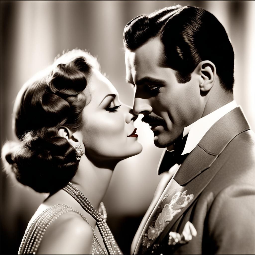 1927 silent movie Love with Greta Gabro and John Gilbert, in...