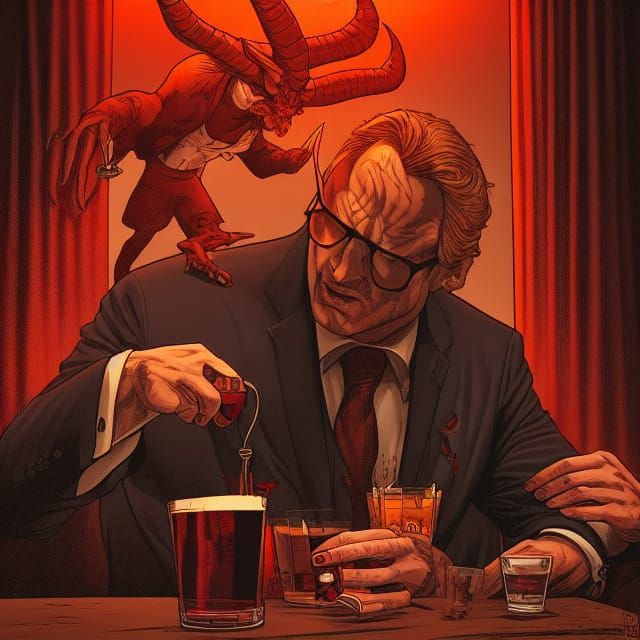 The Devil Drinks Whiskey: Comic Book Art