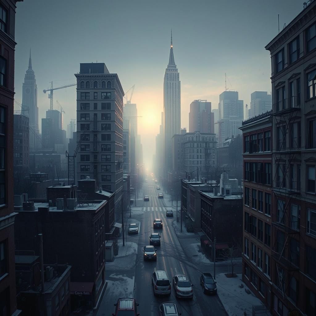 Dawn in Winter: New York Housing Projects