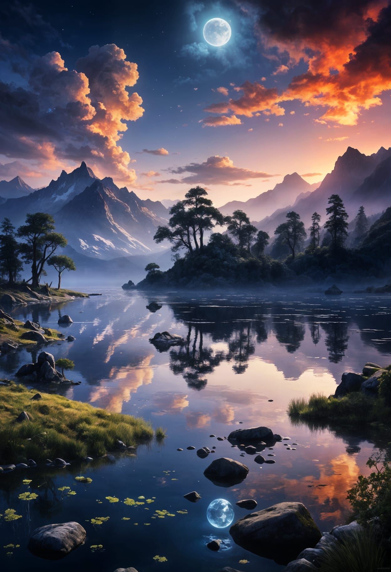 Ethereal Waterscape in a Fantasy Style