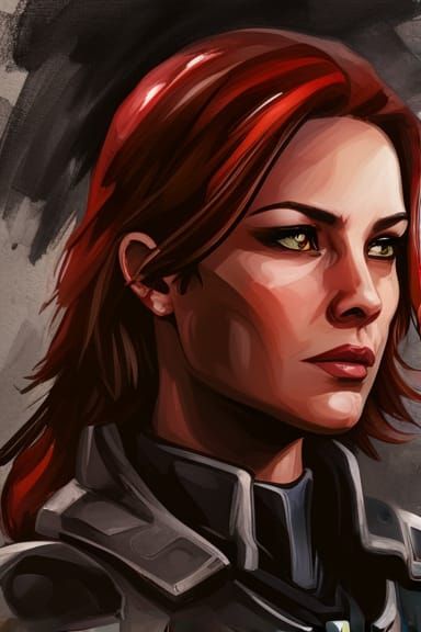 Futuristic Commander in Sci-Fi Armor