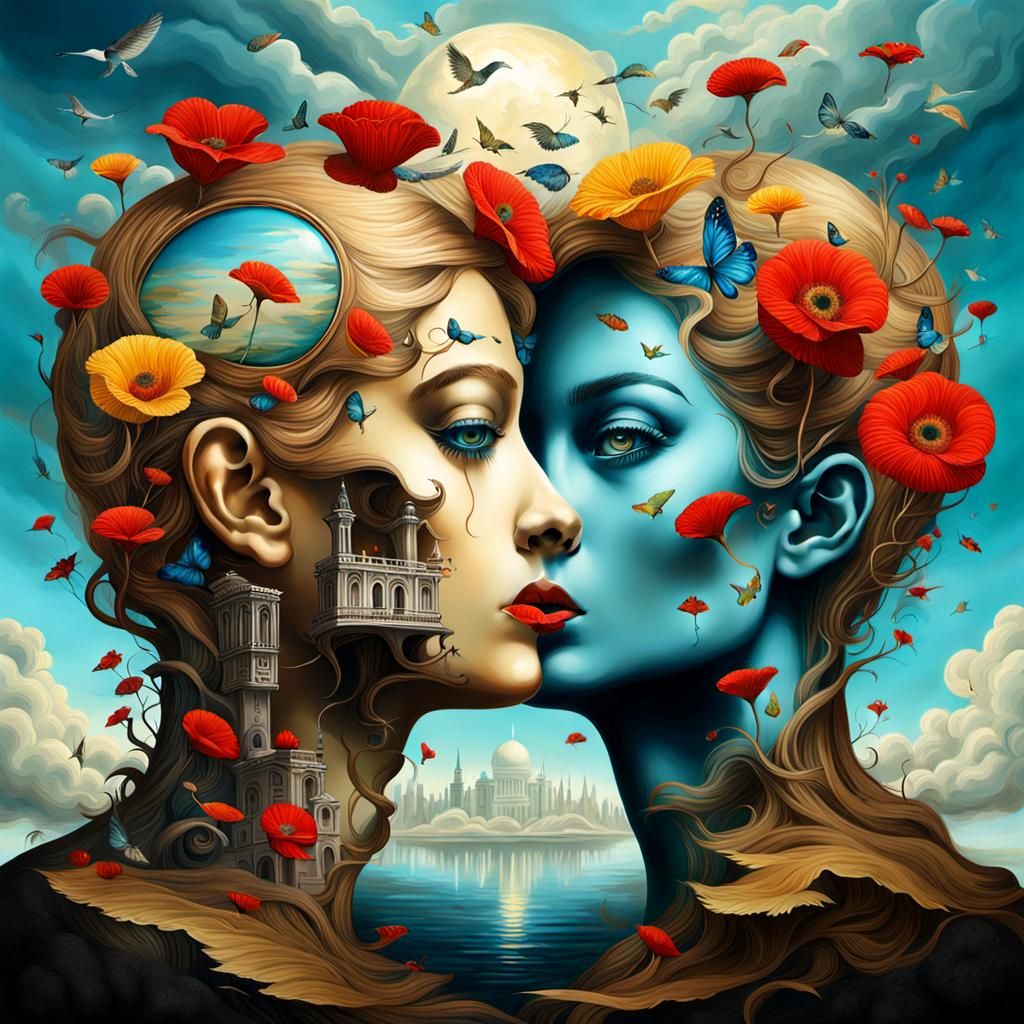 Surreal Catastrophe: Lovers in Apocalyptic Glory