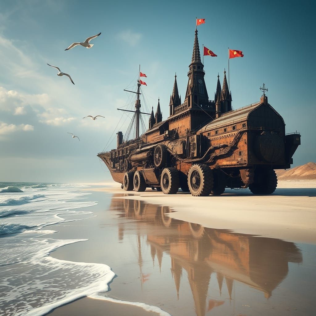 Rolling Cities Arrive at Ocean's Edge