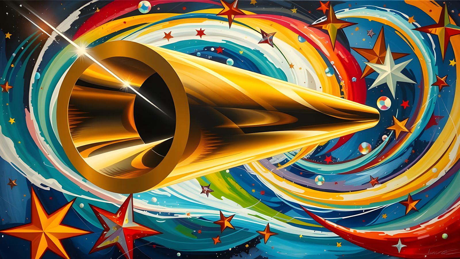 Vibrant Cosmic Cylinder in Swirling Plasma