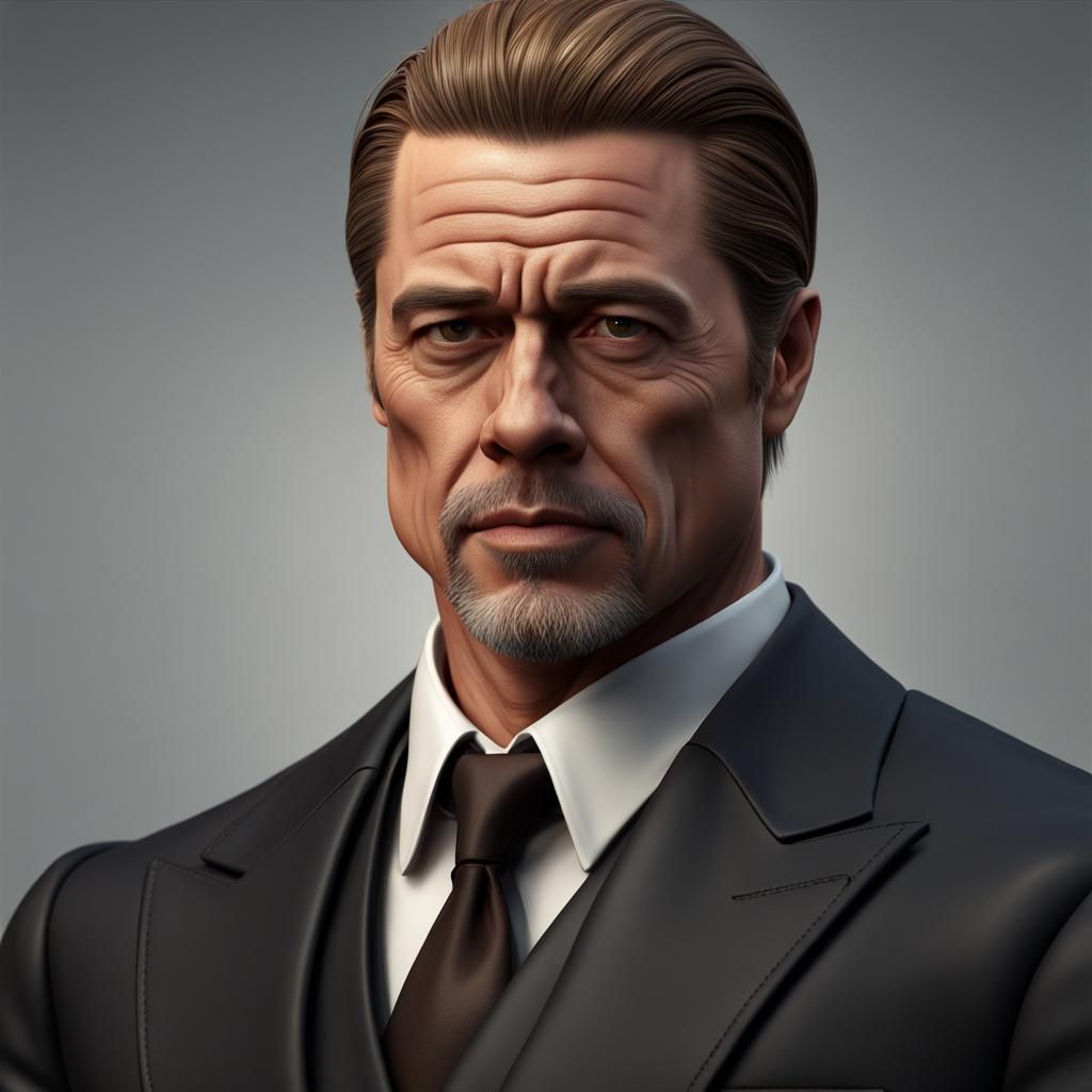 Photorealistic Portrait of a Mafia Boss in Unreal Engine 5