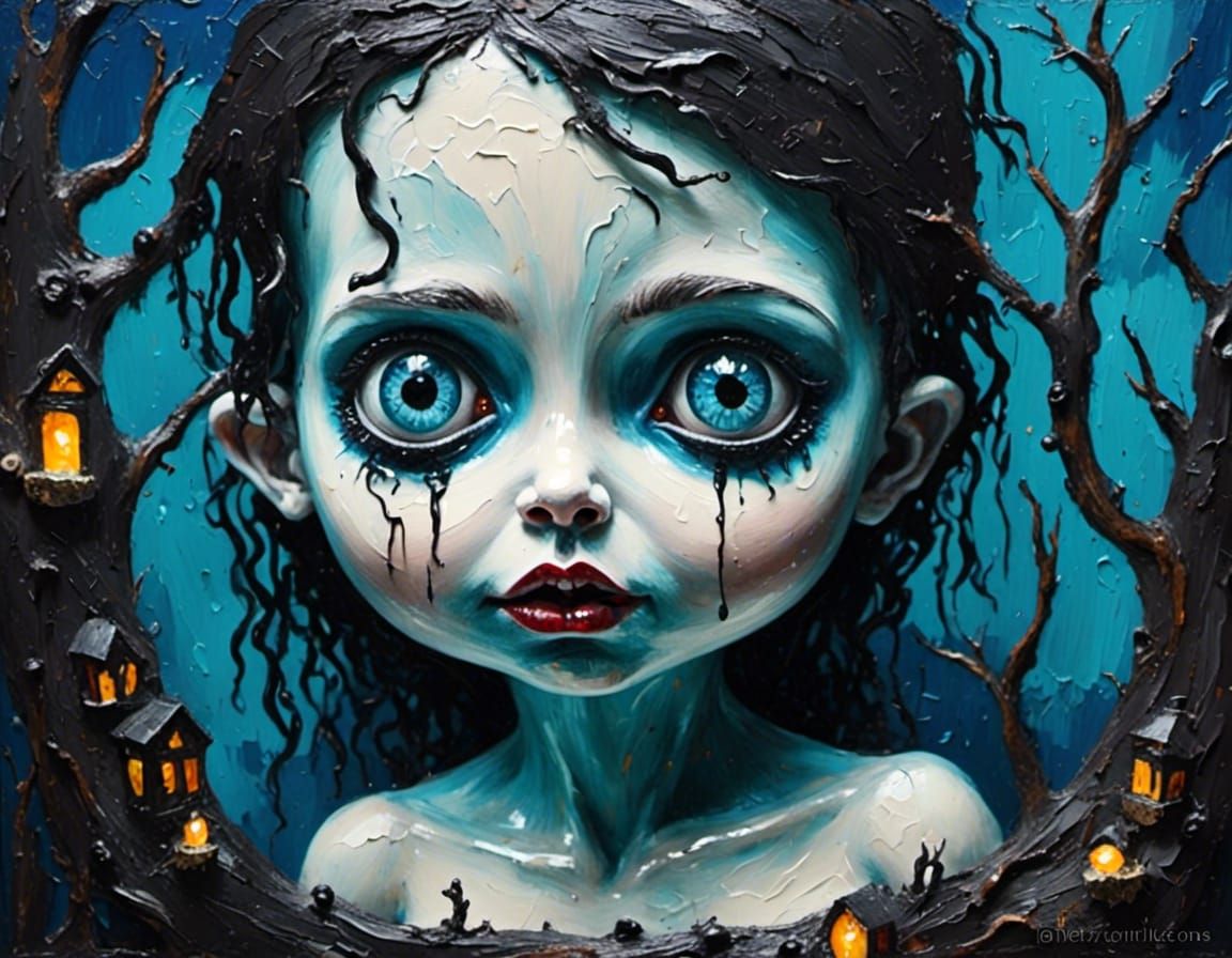 Evil Nightmarish Dream <lora:Miniature craft:1.0>