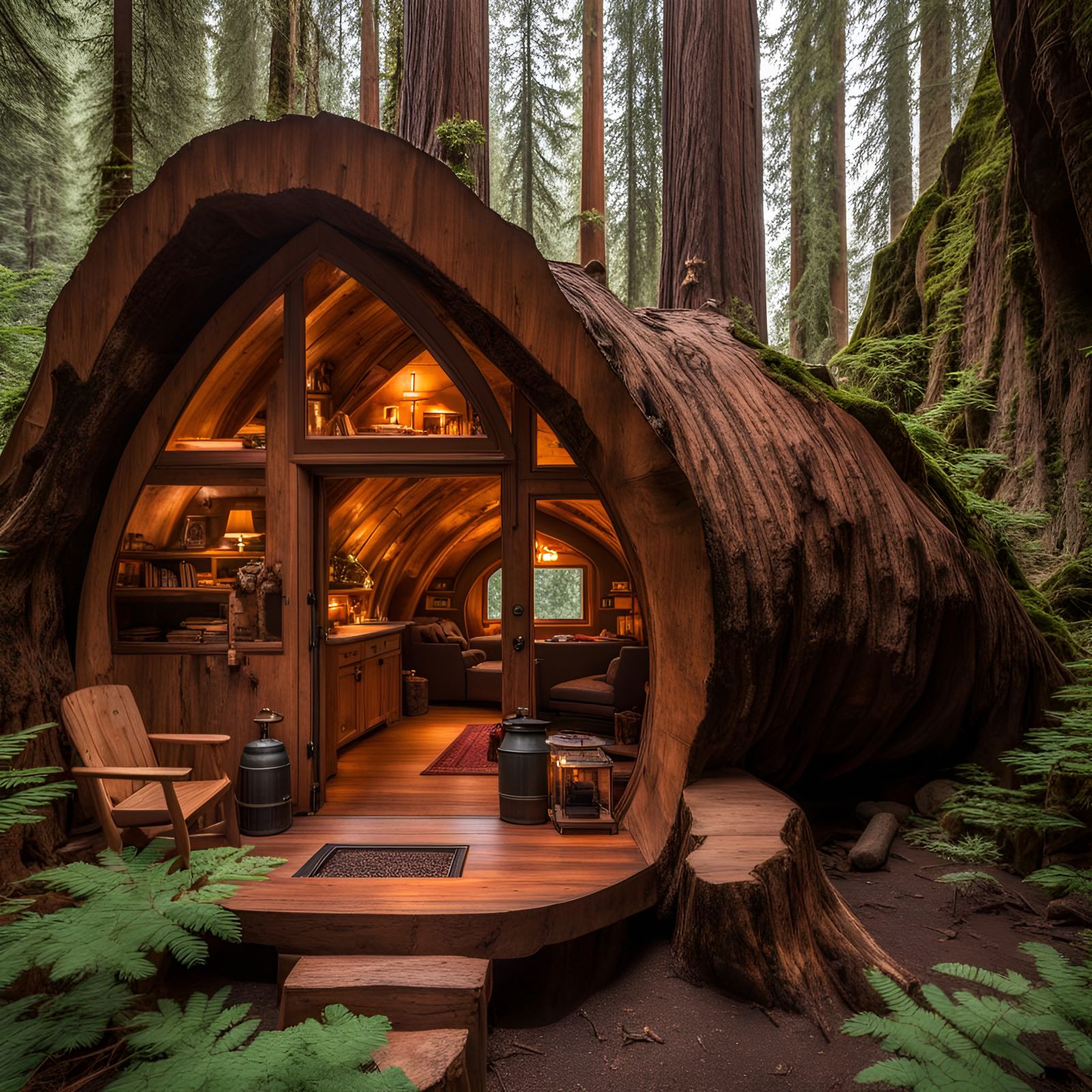 Cozy Redwood Home in Pacific Northwest Mountains