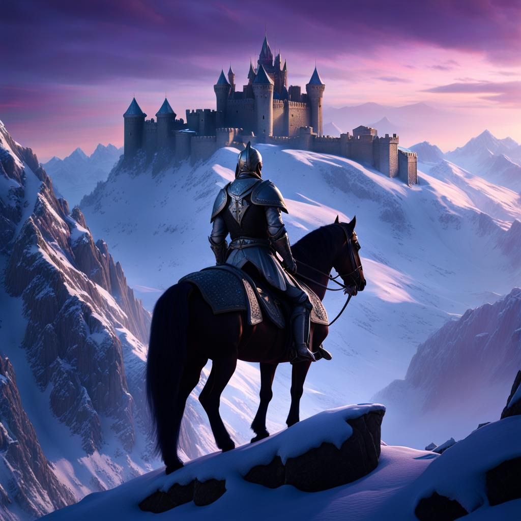 Knight on Horseback: Dark Fantasy Concept Art