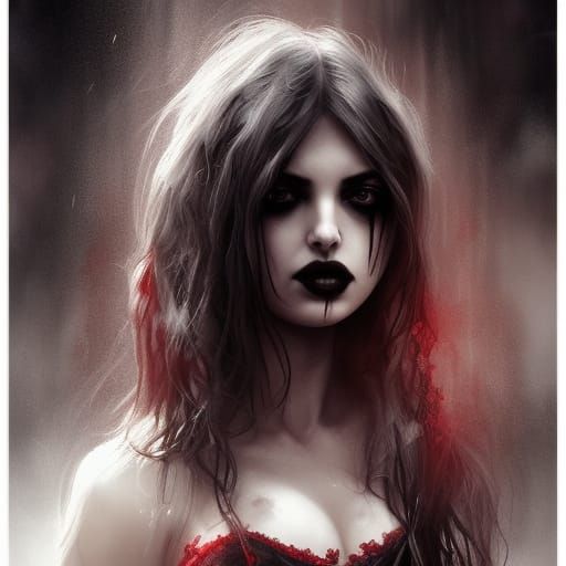 Gothic Centaur in Dungeon: A Matte Painting