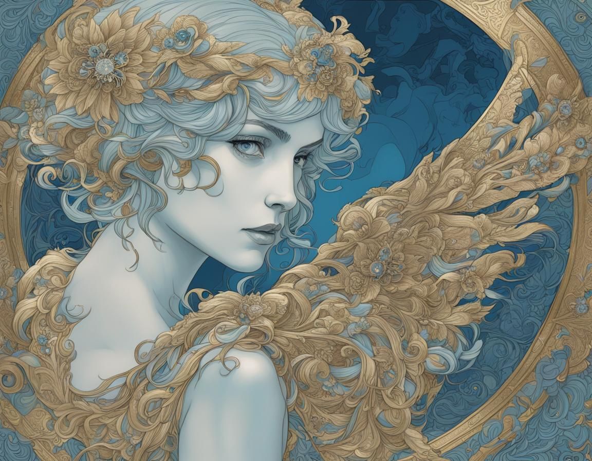 Art Nouveau angel