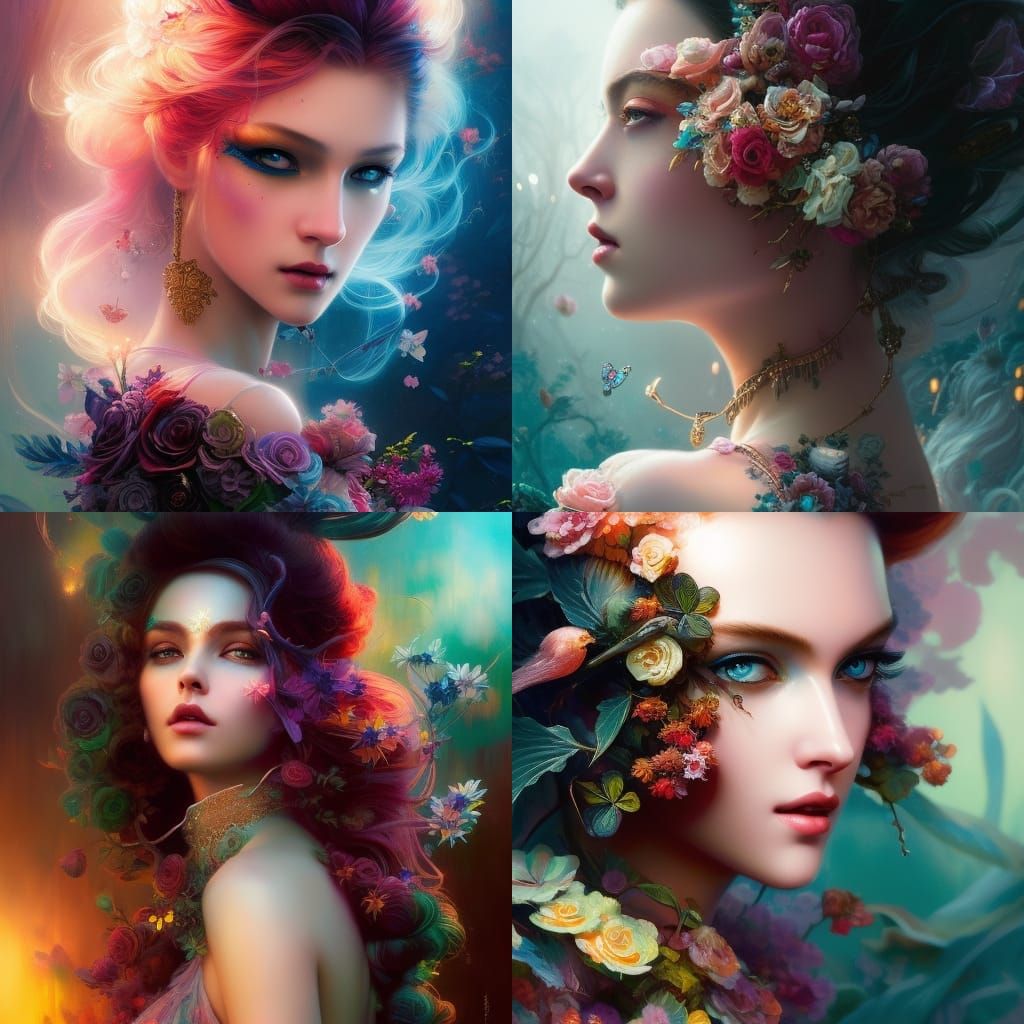 Rococo Girl at Restaurant: Hyperdetailed, Cinematic Masterpi...