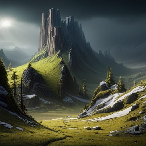 The Tunguska Event: A Fantastical Matte Painting
