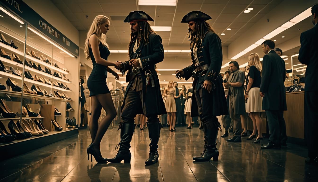 Double Down Captains Jack Sparrow the Pirates, working as a ...