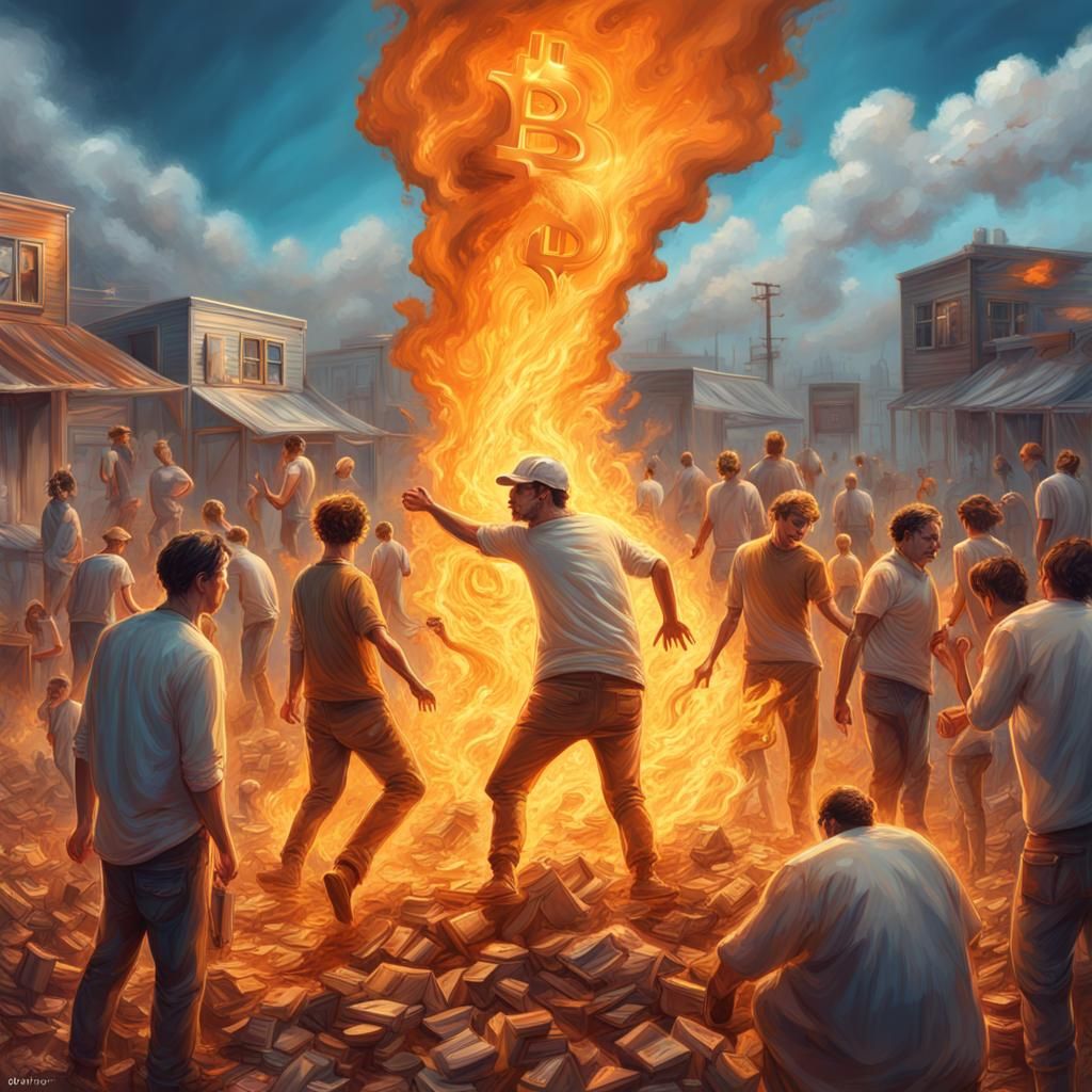 Bitcoin Rises: A Global Community in Hyperrealistic Art