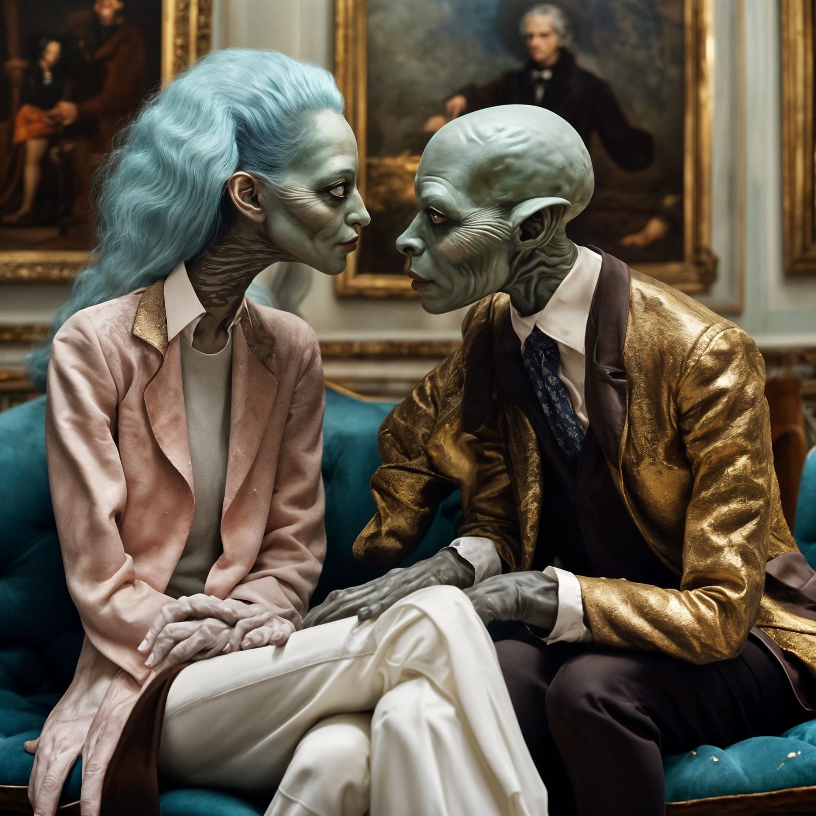 Art History Characters Party: Hyperrealistic Photography