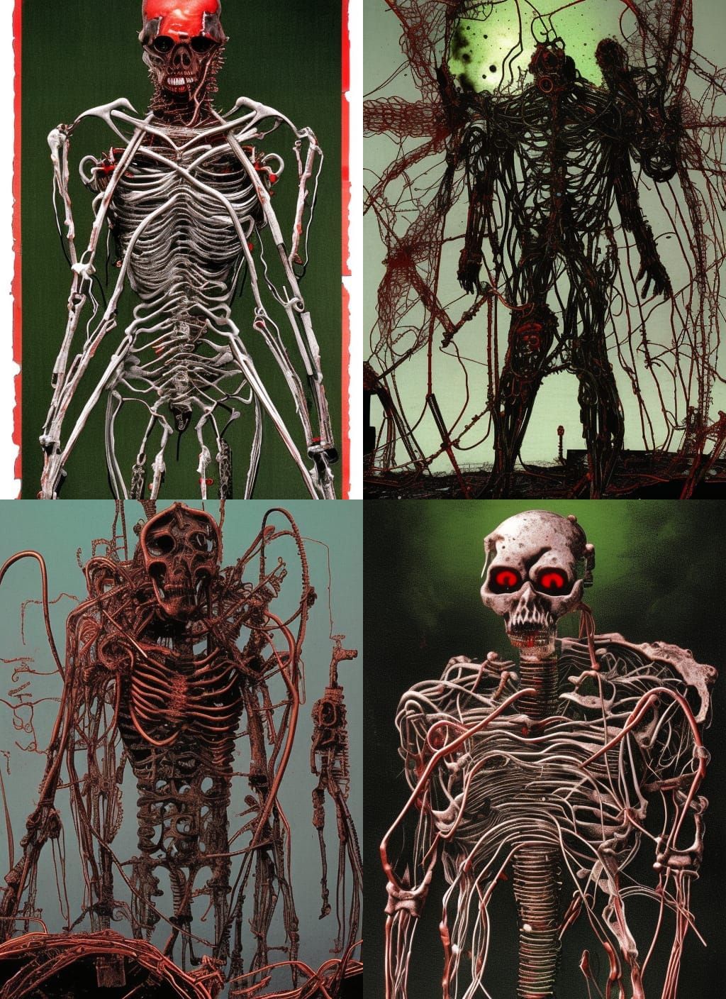 Undead Cyborg Monster in Winter Wasteland