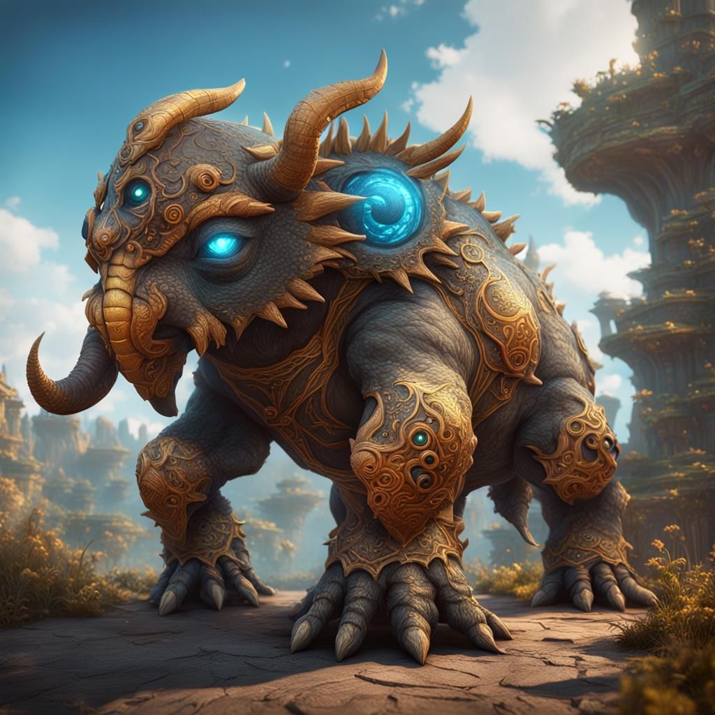 Cute Karathos Creature from Sonaria: Fantasy Concept Art