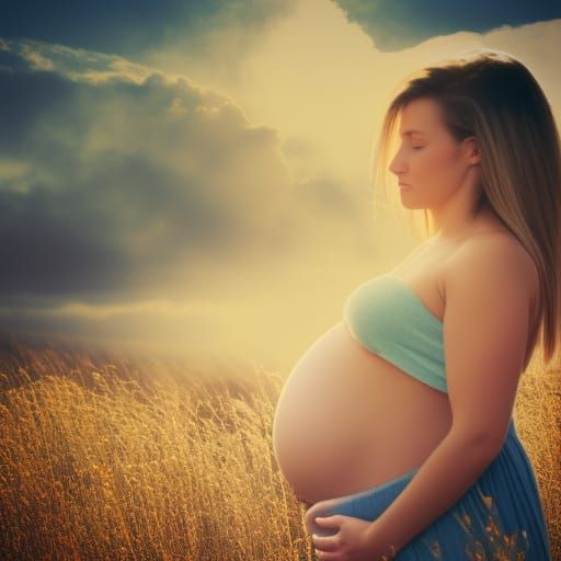 Ultrasound Image of Baby Growing in Womb