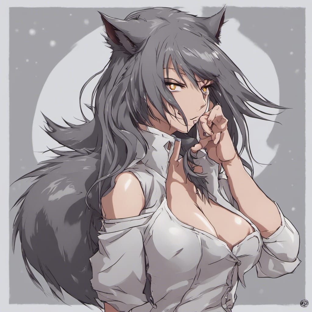 Anime Style Werewolf Girl