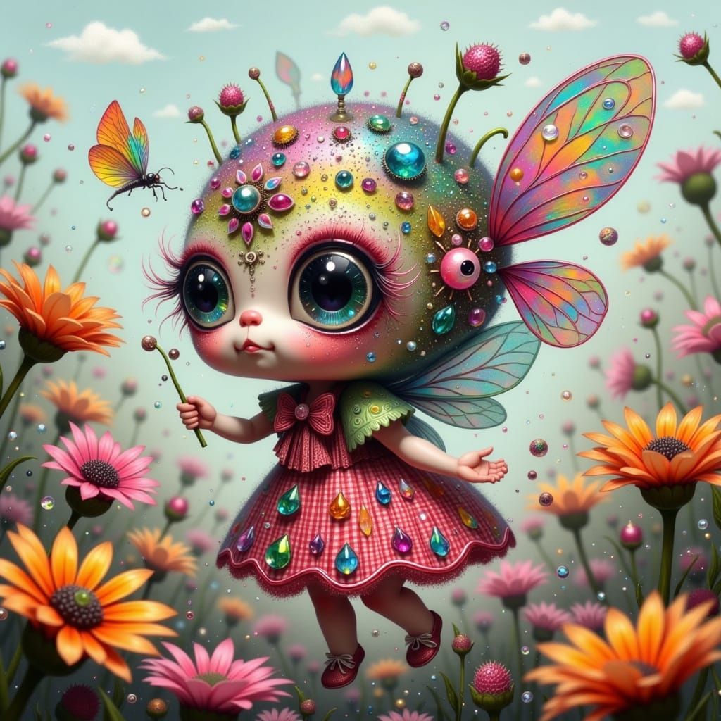 Fantastical Fae in Vibrant Gingham