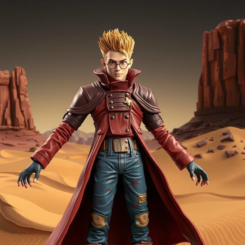 Vash the Stampede in Claymation