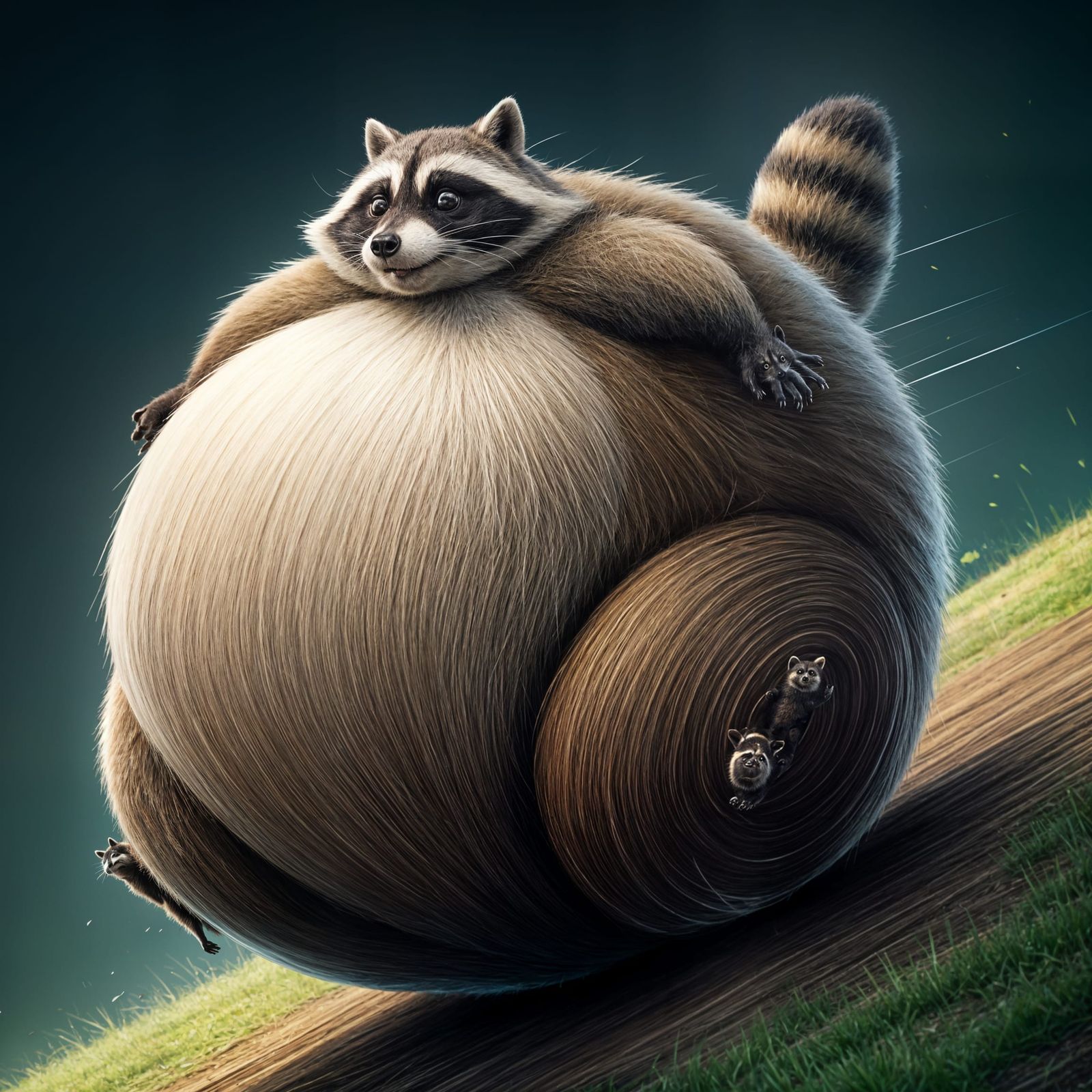 Some raccoon's been raiding someone's garden a little too mu...