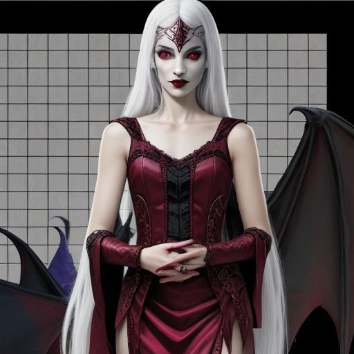 Enchanting Female Demon Sorceress Vampire