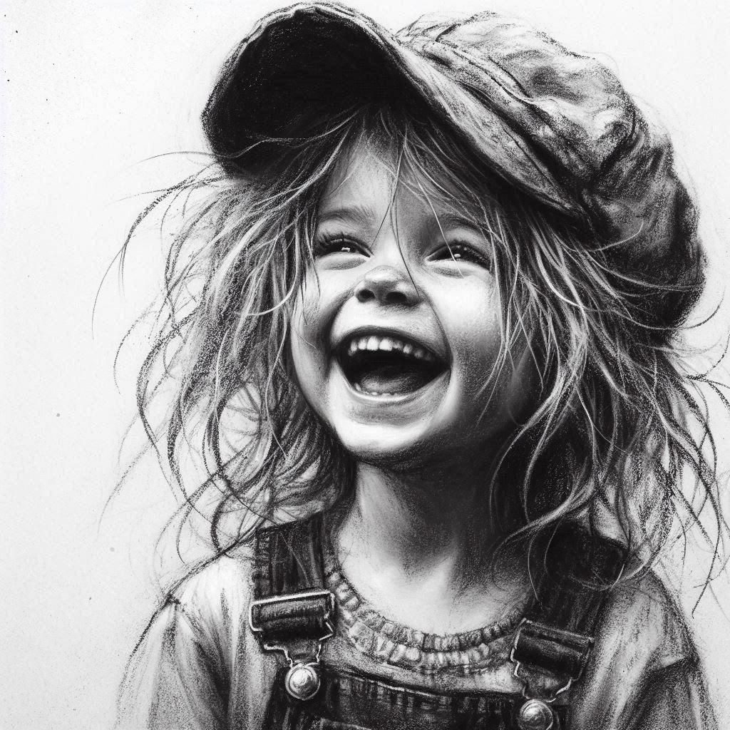 Classic Charcoal Drawing