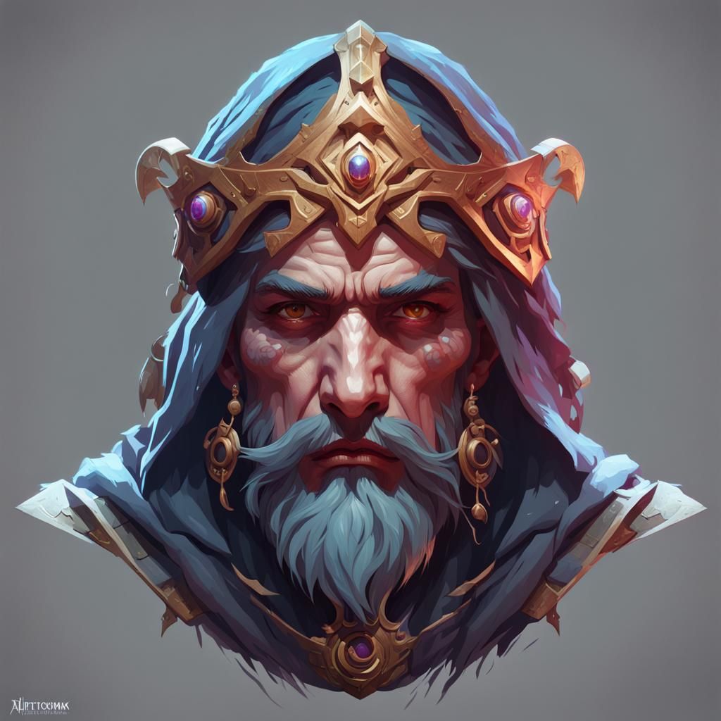 Detailed Cultist Portrait in Digital Art Style