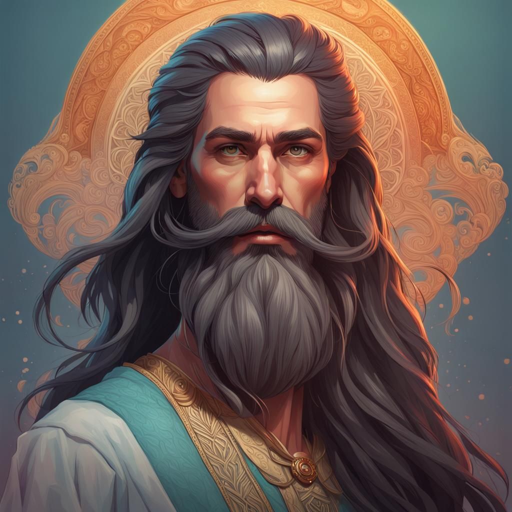 Hyperdetailed Portrait of Bearded Woman in Unreal Engine