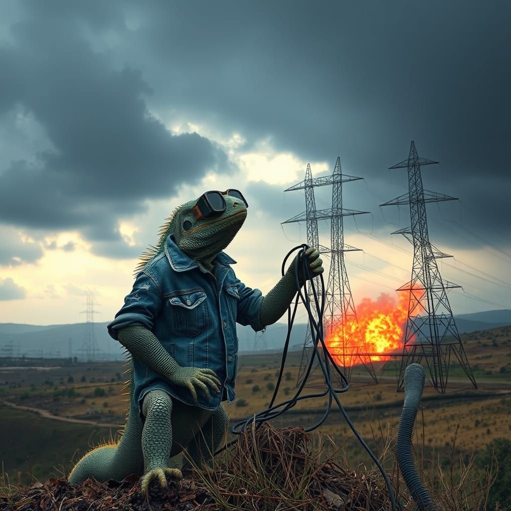 A Venezuelan iguana roams Spain...