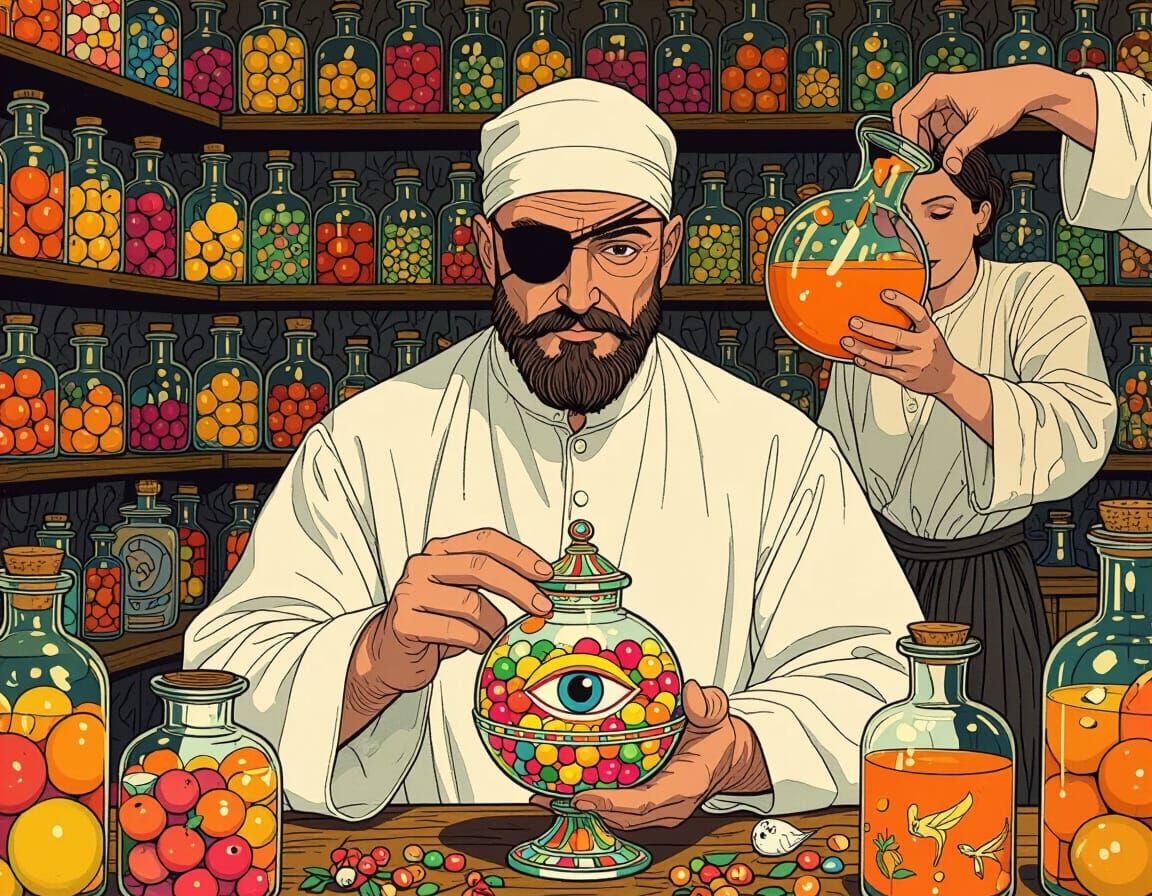 Apothecary Crafts Eye Candy in Arts and Crafts Style
