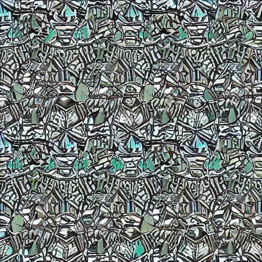 Hybrid Creature in City with Geometric Patterns