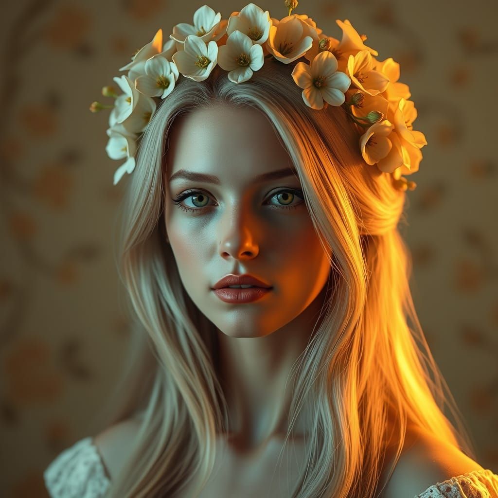Surreal Fantasy Portrait in Hyperrealistic Digital Painting ...