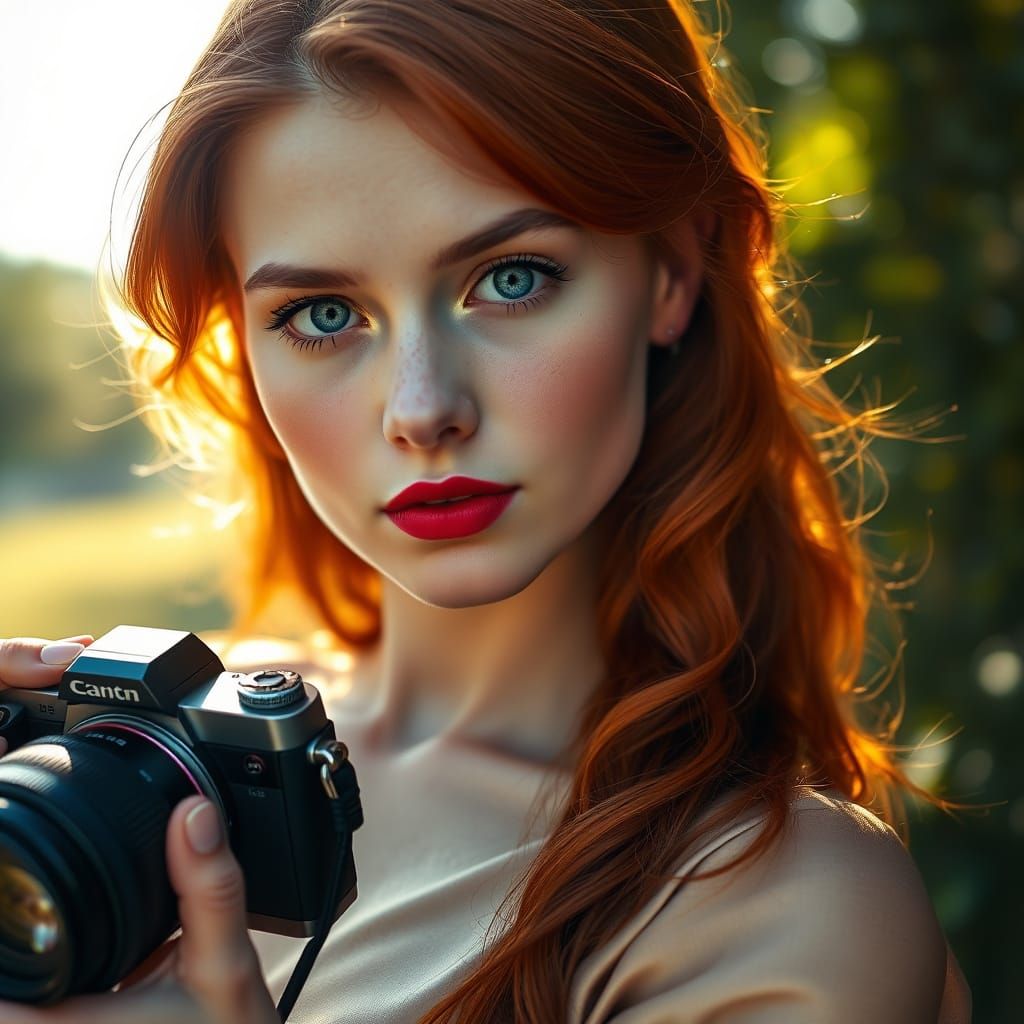 Ethereal Beauty Captured in Golden Light