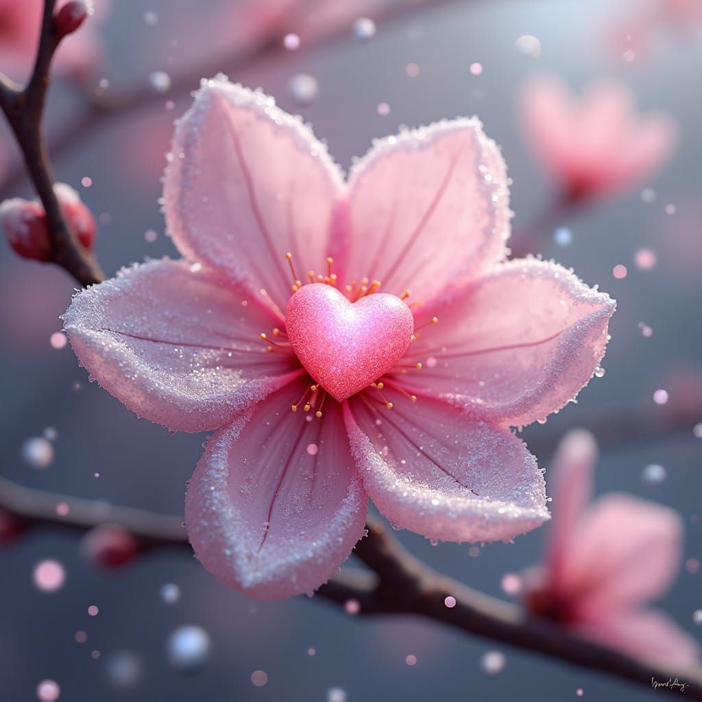 Enchanted Cherry Blossom in Radiant Pink Splendor