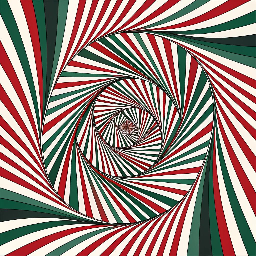 Optical Illusion Stripes in Vibrant Color