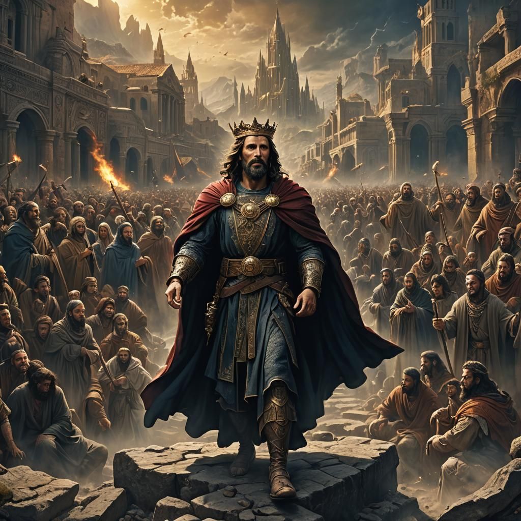 Prophet Preaching to Nations: Fantasy Concept Art