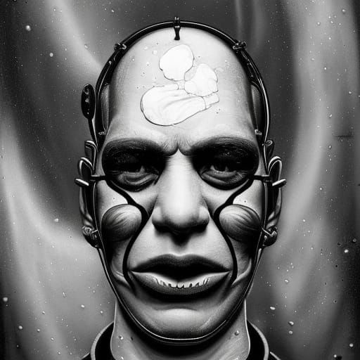 Melting Homer Simpson Dream Portrait in 3D