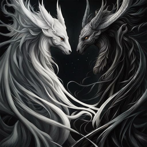 Monochrome Abstract Art: Light and Shadow