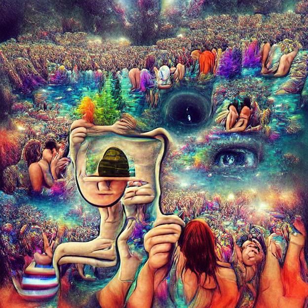 Abstract AI Interpretation of Finding Yourself