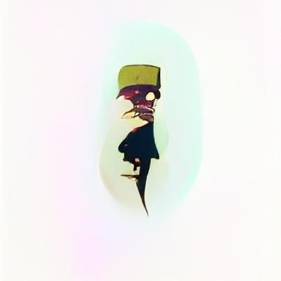 Chibi Victorian Goth Art Inspired by Kandinsky