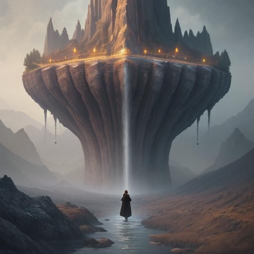 Fantastical Matte Painting with Intricate Details