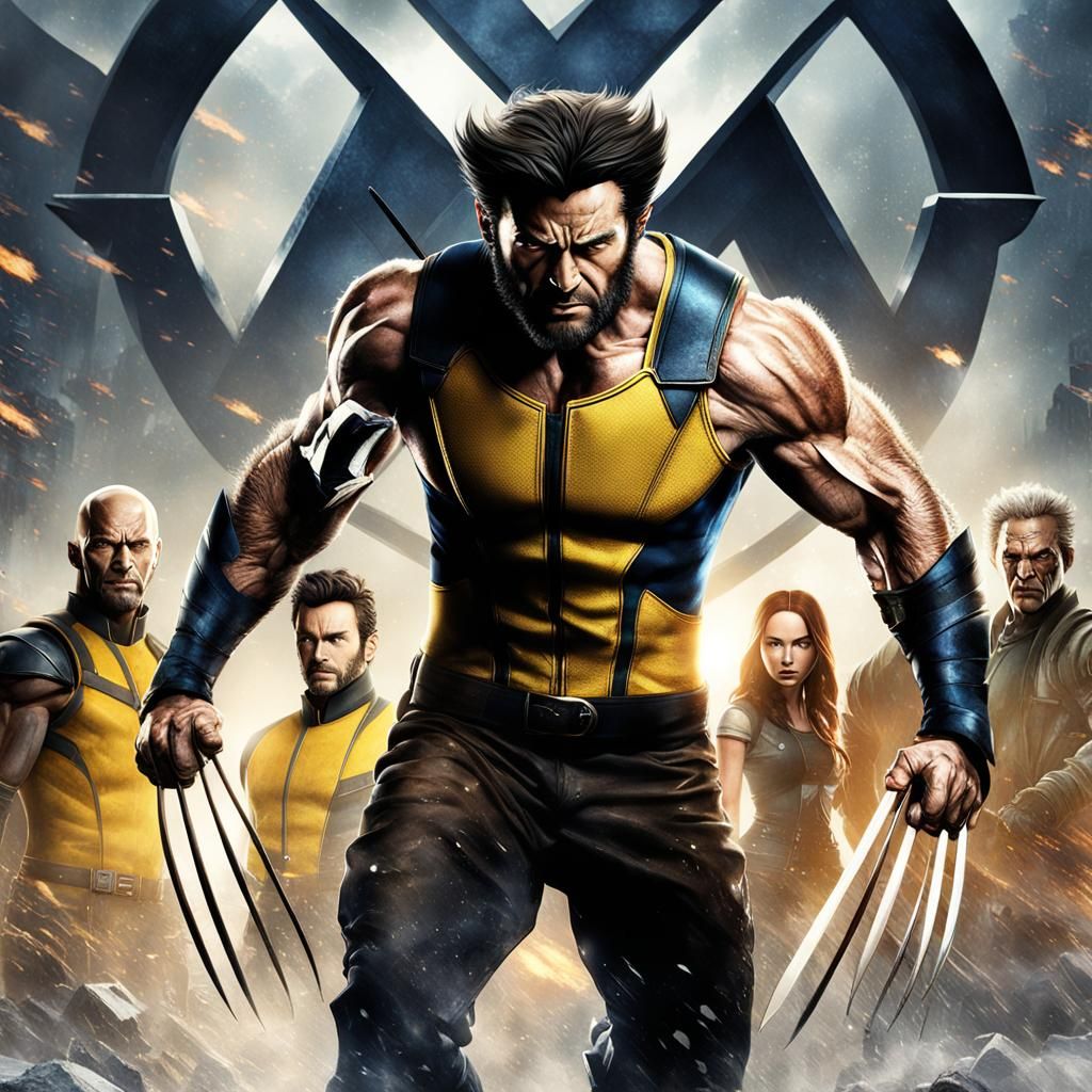 X-Men Wolverine Poster: Detailed Matte Painting