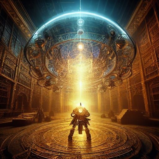 Steampunk Explorer Before Giant Stargate