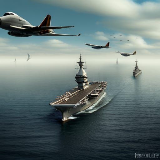 US Fleet at Midway: Dark Fantasy Concept Art