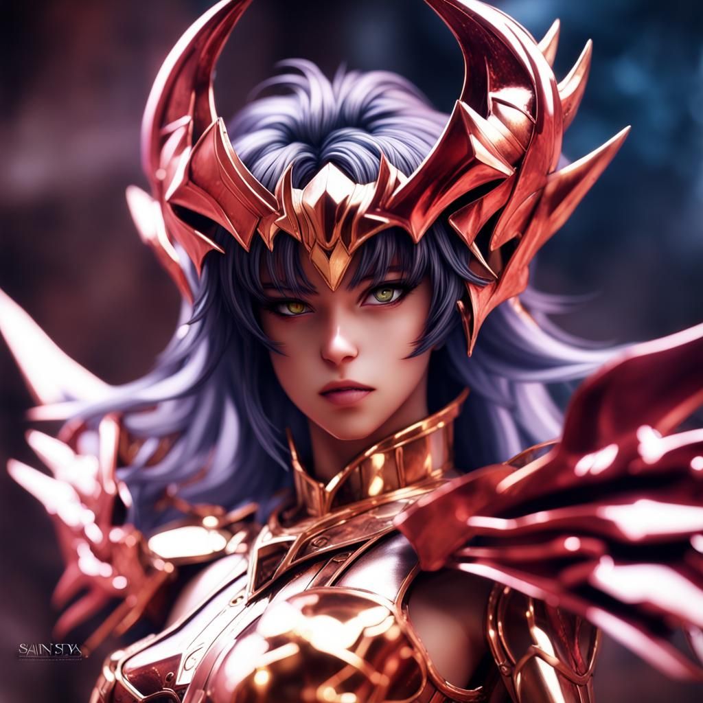 Saint Seiya Knight Succubus: Hyperrealistic Detailed Renderi...