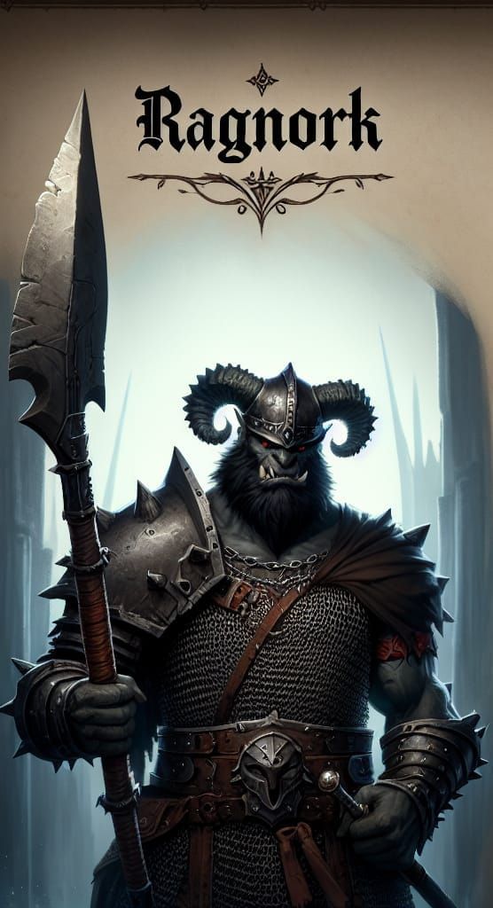 Half-Orc Paladin Concept Art in 8K