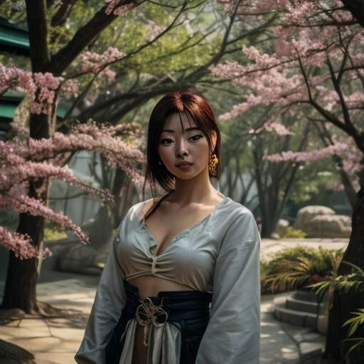 Beautiful Japanese Girl Character Portrait