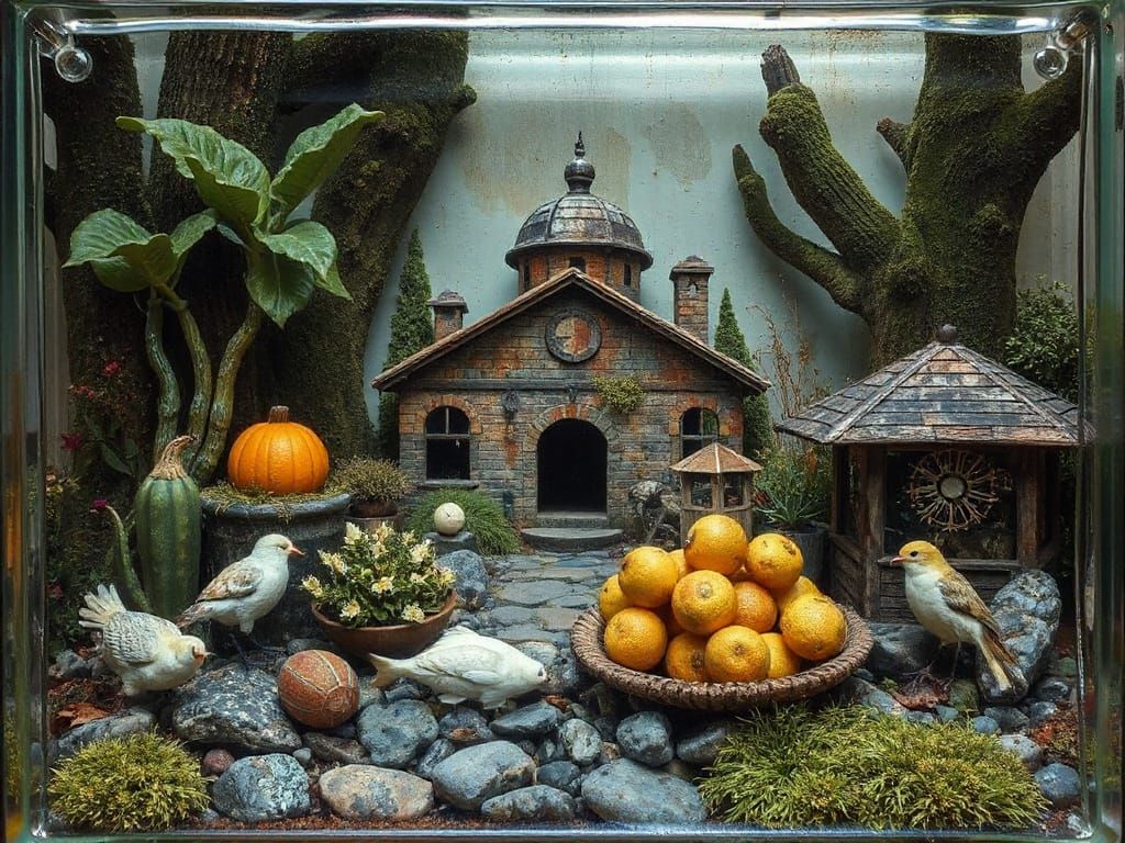 B is a B Filled with Otherworldly Life Charred and Rusty Row...